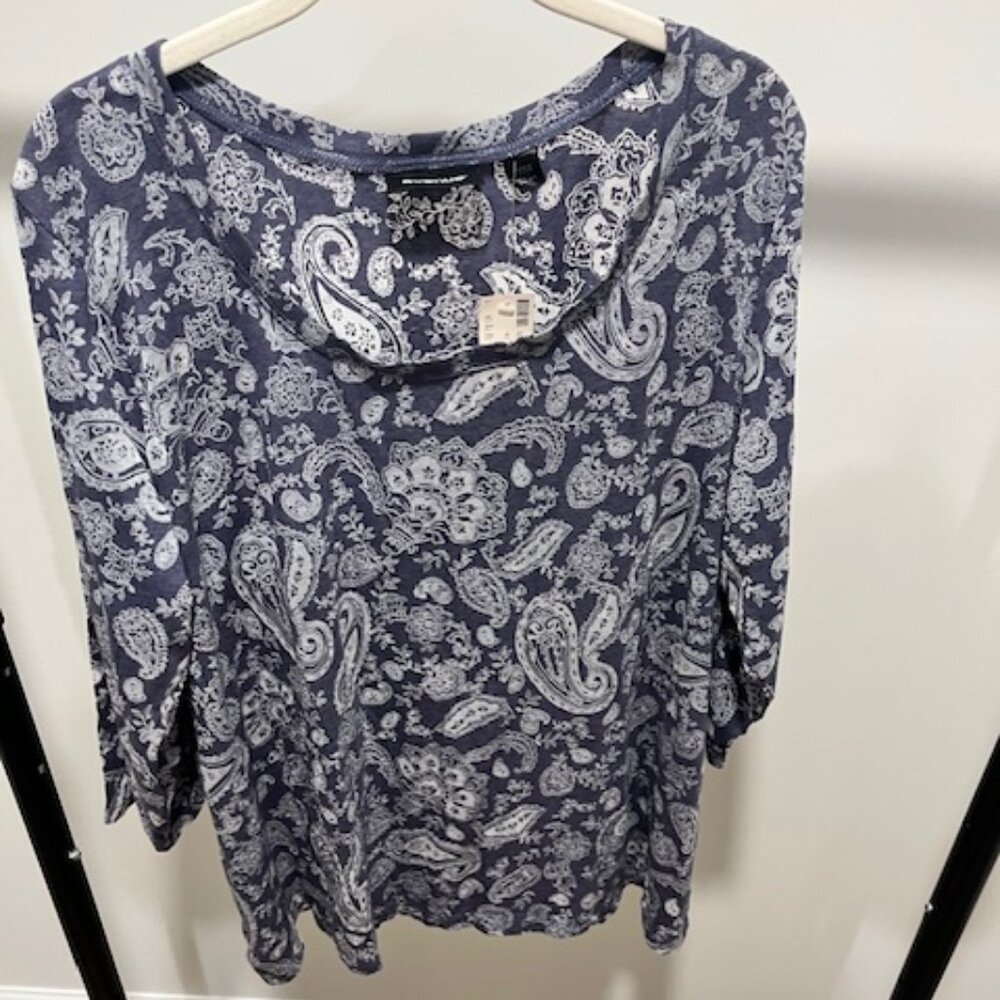 Floral Breeze Cotton-Blend Top